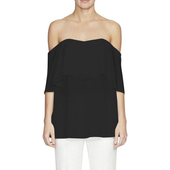 CAMILLA + MARC black Verbena off the shoulder top - Picture 1 of 7
